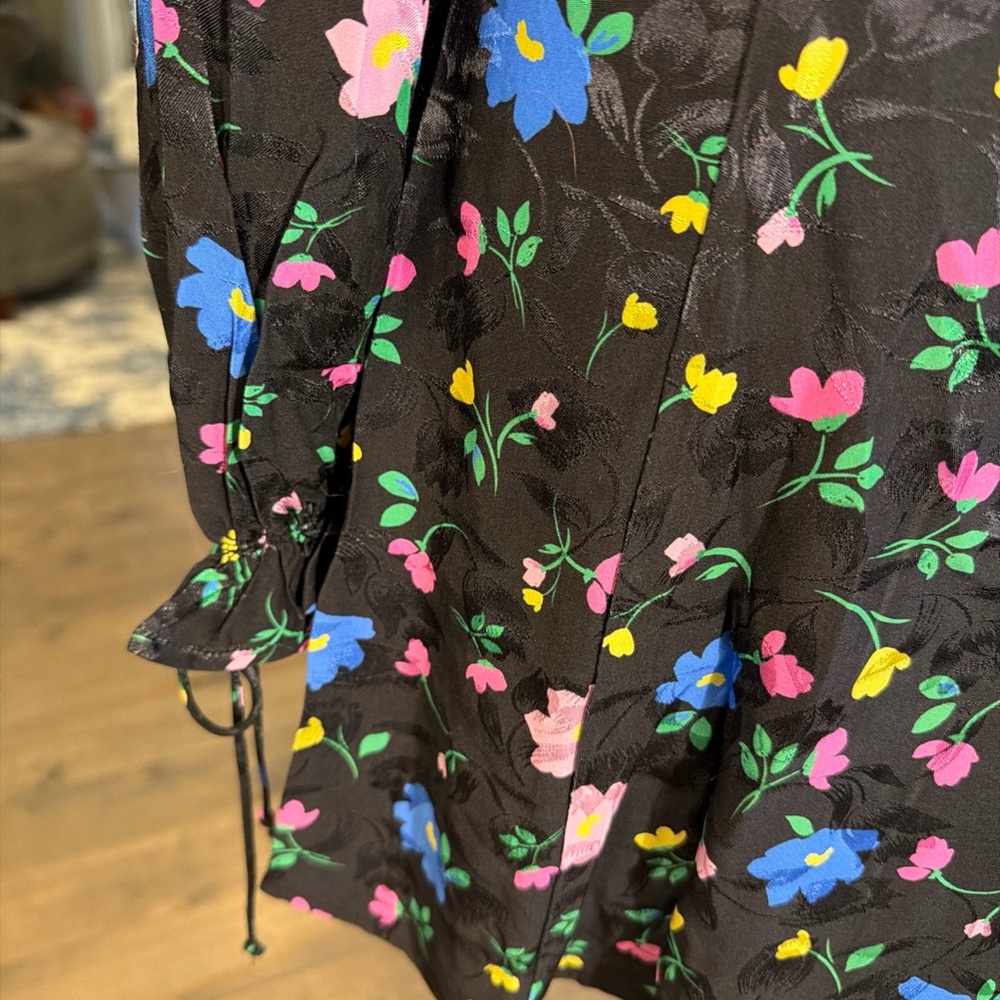 For Love And Lemons Multicolor Floral Long Sleeve Dress - Picture 7 of 8